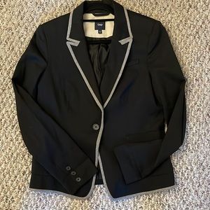 Gap Blazer. Black with Grey trim around the lapels
